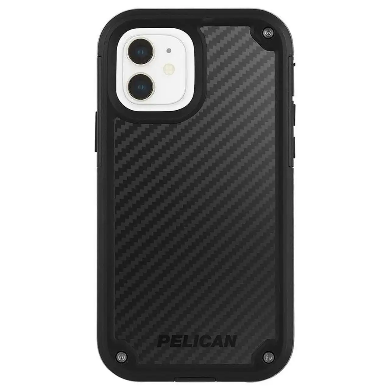 Pelican Shield + Holster Case For Iphone 12 Mini - Black Kevlar