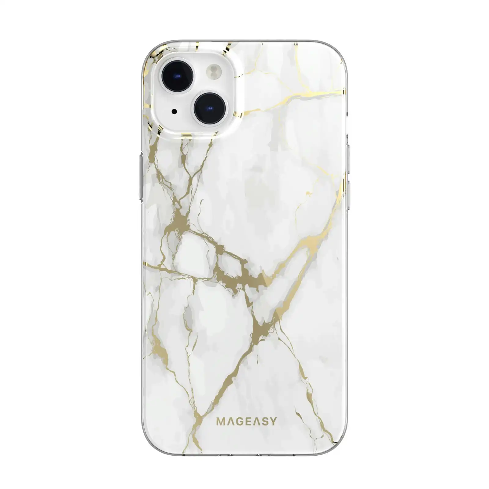 MagEasy Marble Case For Iphone 14 Plus - Champagne White