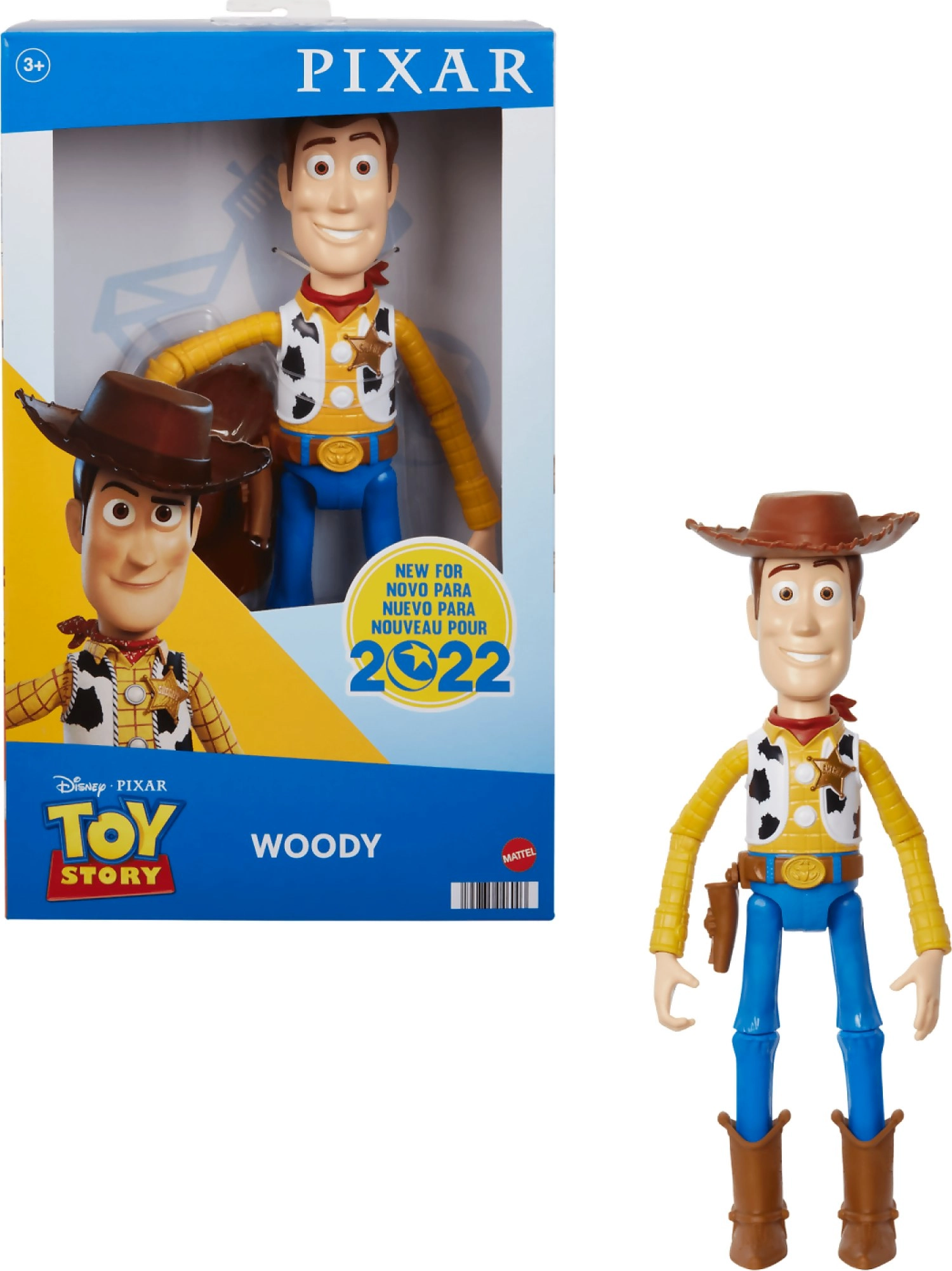 Disney Pixar - Toy Story Large Woody Action Figure Collectible Toy In 12-inch Scale