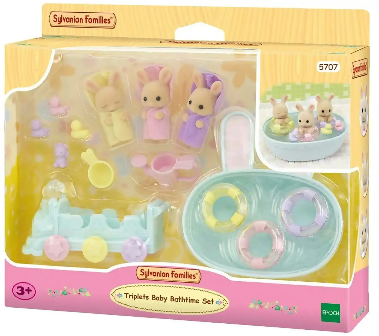 Sylvanian Families - Triplets Baby Bathtime Set