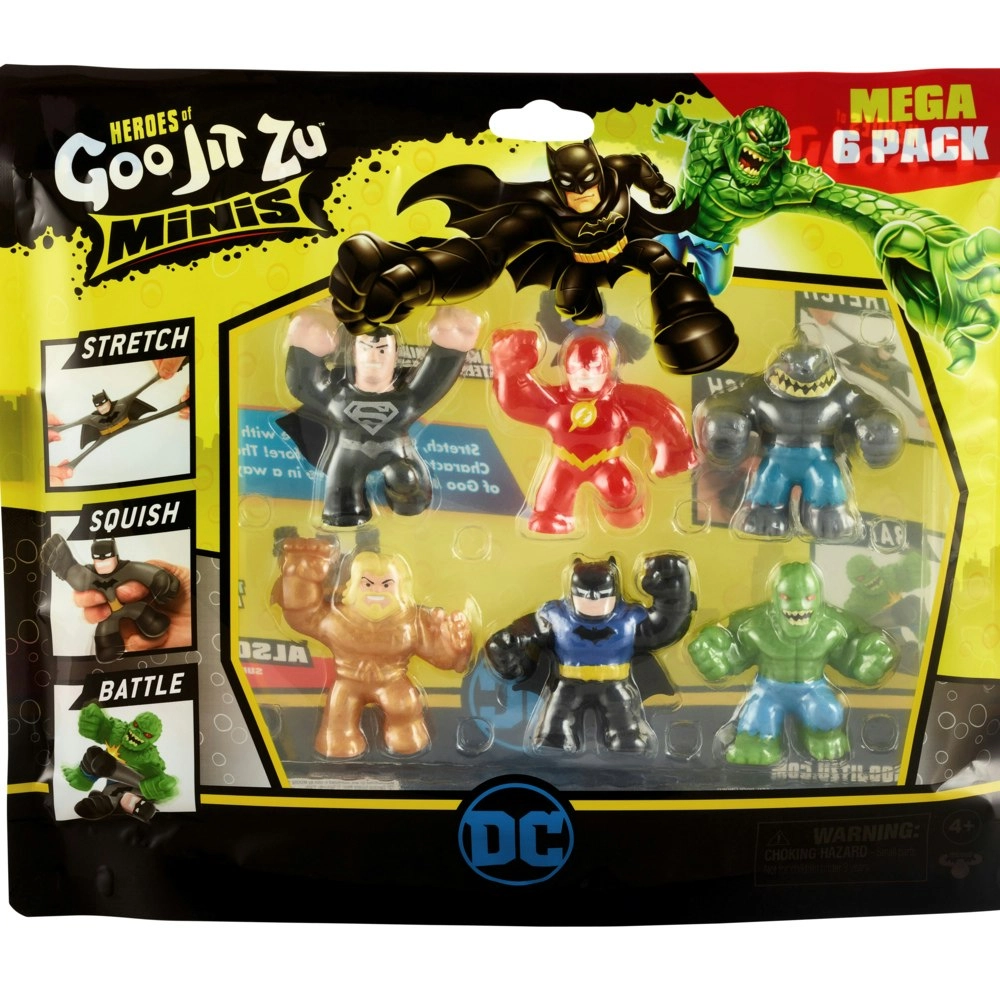 Heroes Of Goo Jit Zu Minis DC Superheroes  Mega 6 Pack