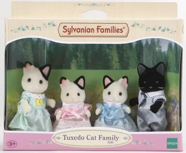 Sylvanian Families - Tuxedo Cat Family