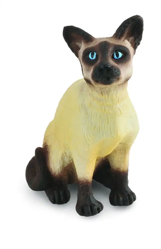 Collecta Siamese Cat Sitting Animal Figurine