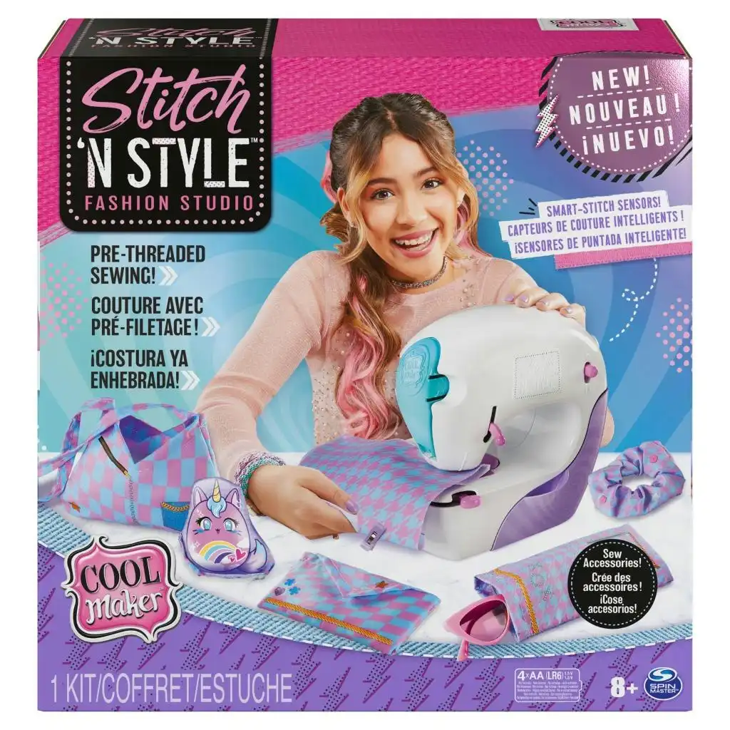 Cool Maker - Stitch N Style Fashion Studio Pre-threaded Sewing Machine Toy