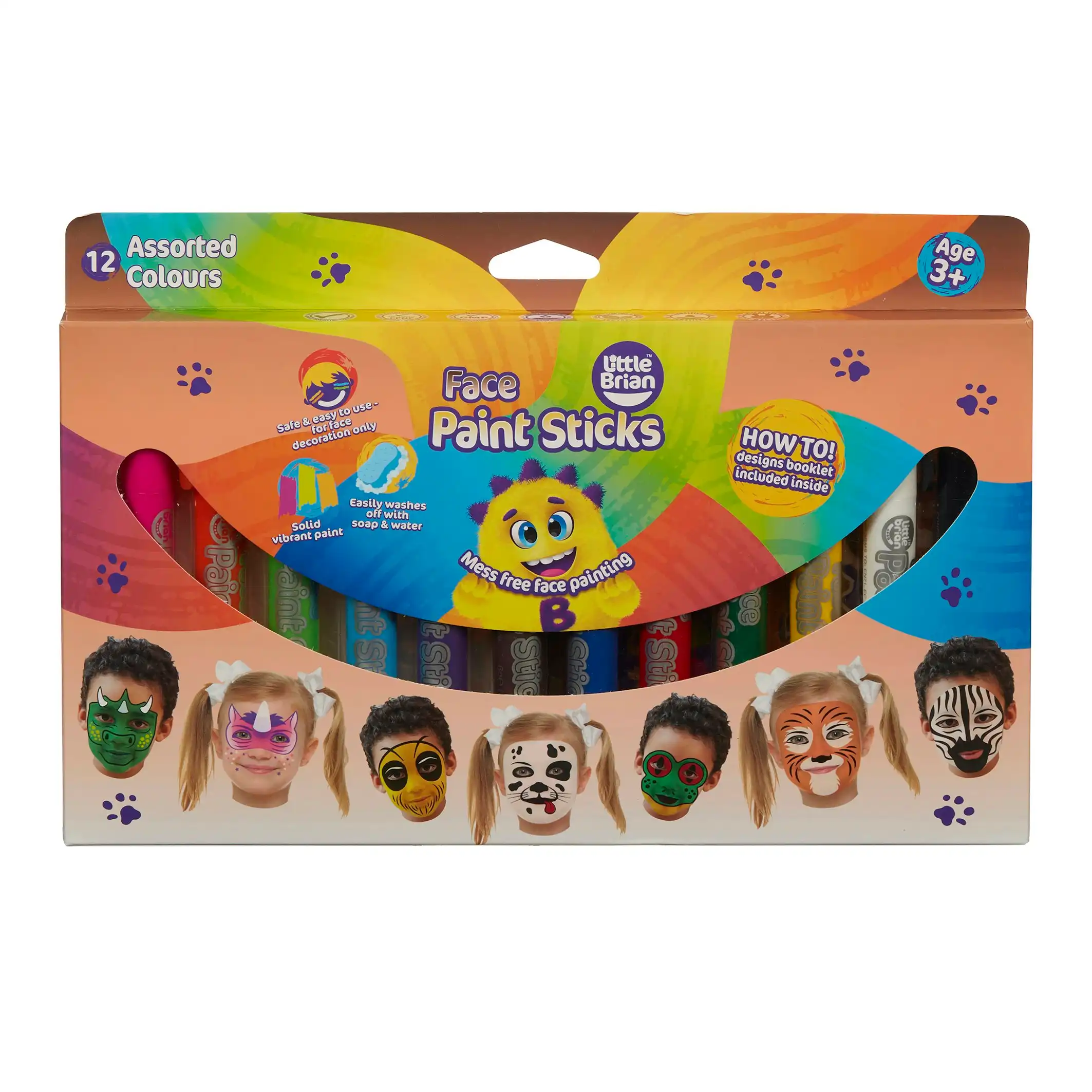 Little Brian - Face Paint Sticks Classic 12 Pk