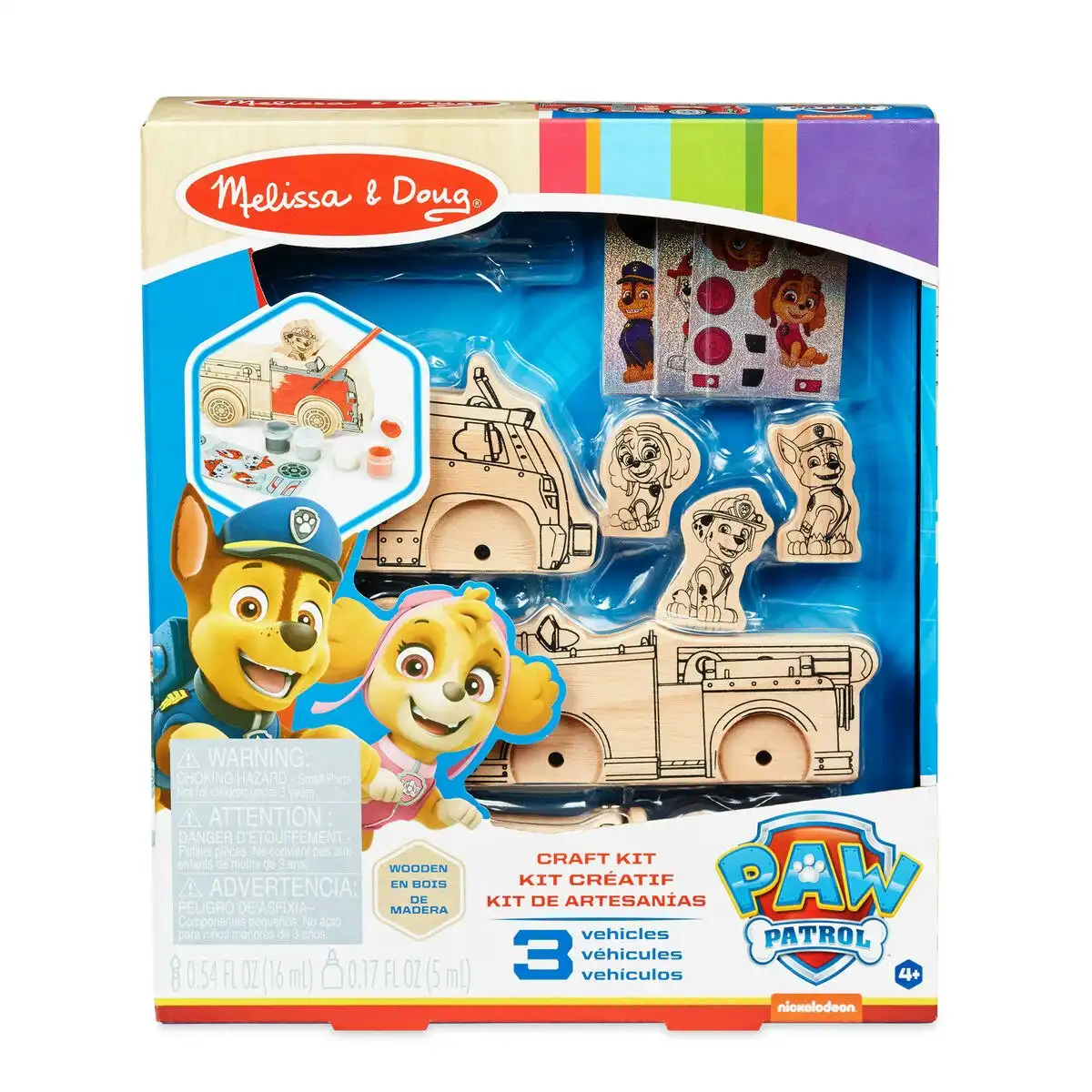 Paw Patrol - Wooden Craft Kit Vehicles - Melissa & Doug