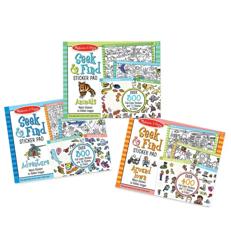 Melissa & Doug - Seek & Find Sticker Pad- Animal