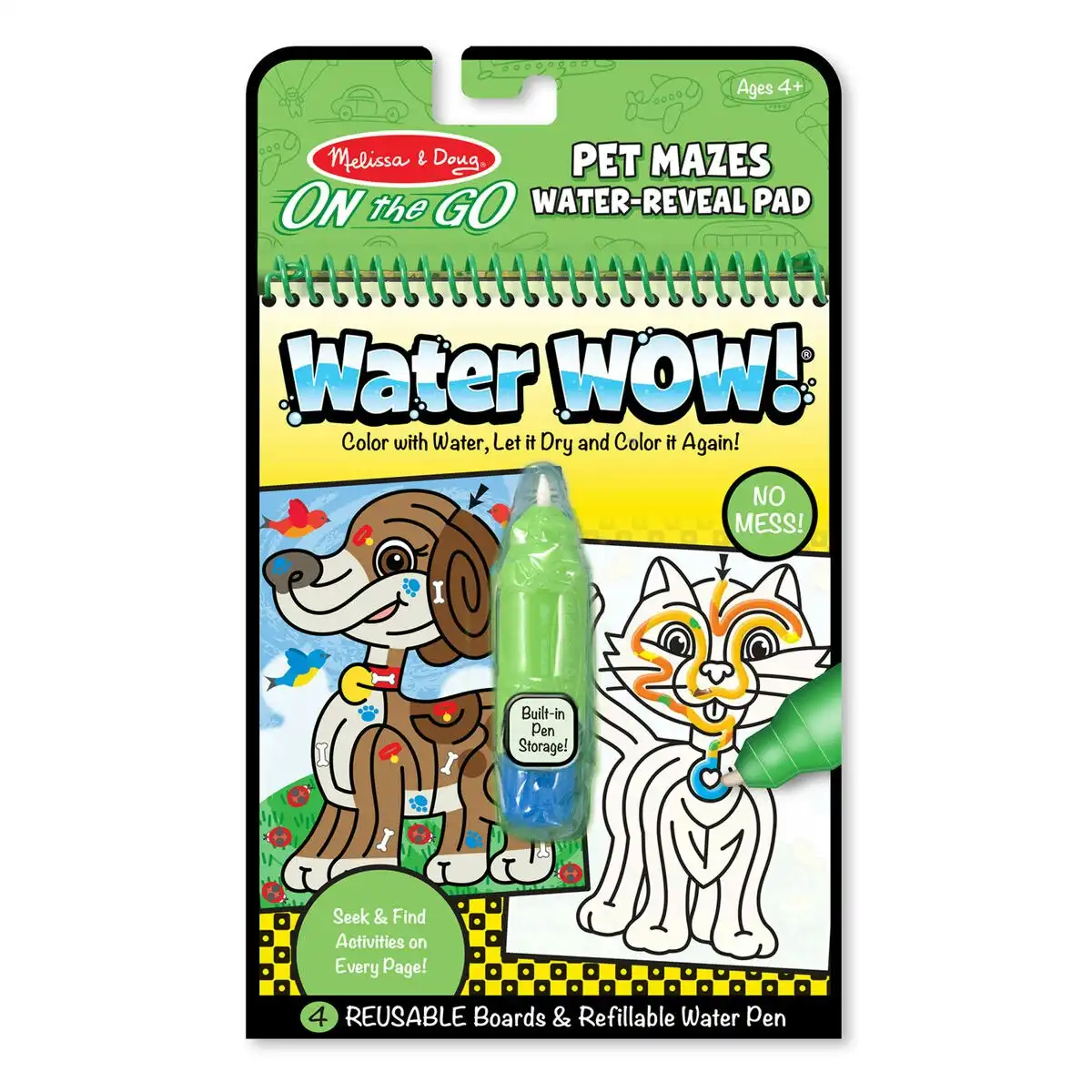 Melissa & Doug - Water Wow! Pet Mazes - On The Go Travel Activity