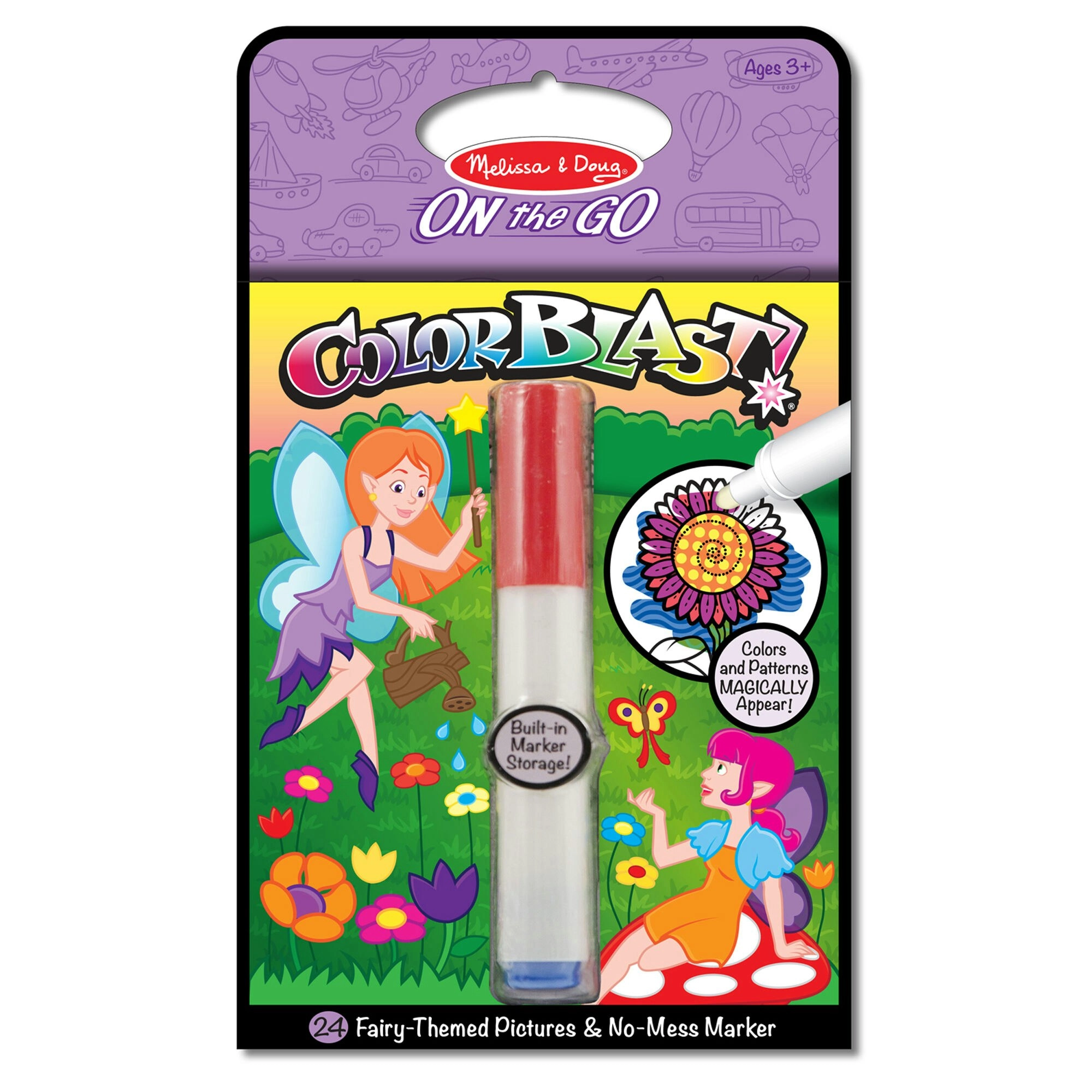 Melissa & Doug - On The Go Colorblast No-mess Colouring Pad - Fairies