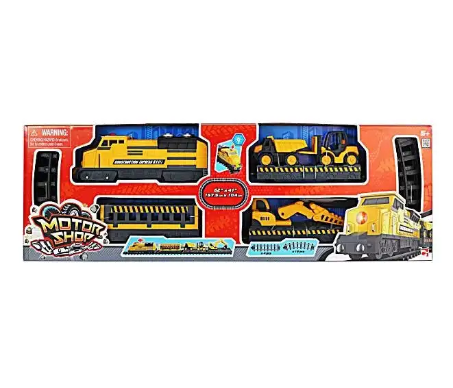 Motor Shop Construction Express Train Set