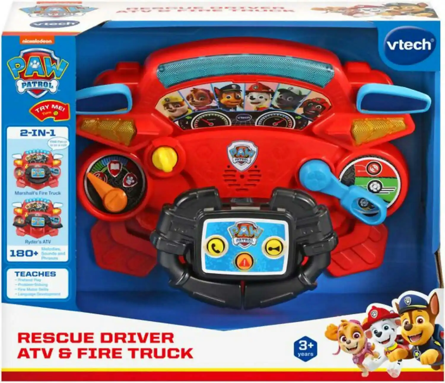 PAW Patrol - Rescue Driver Atv & Fire Truck - Vtech