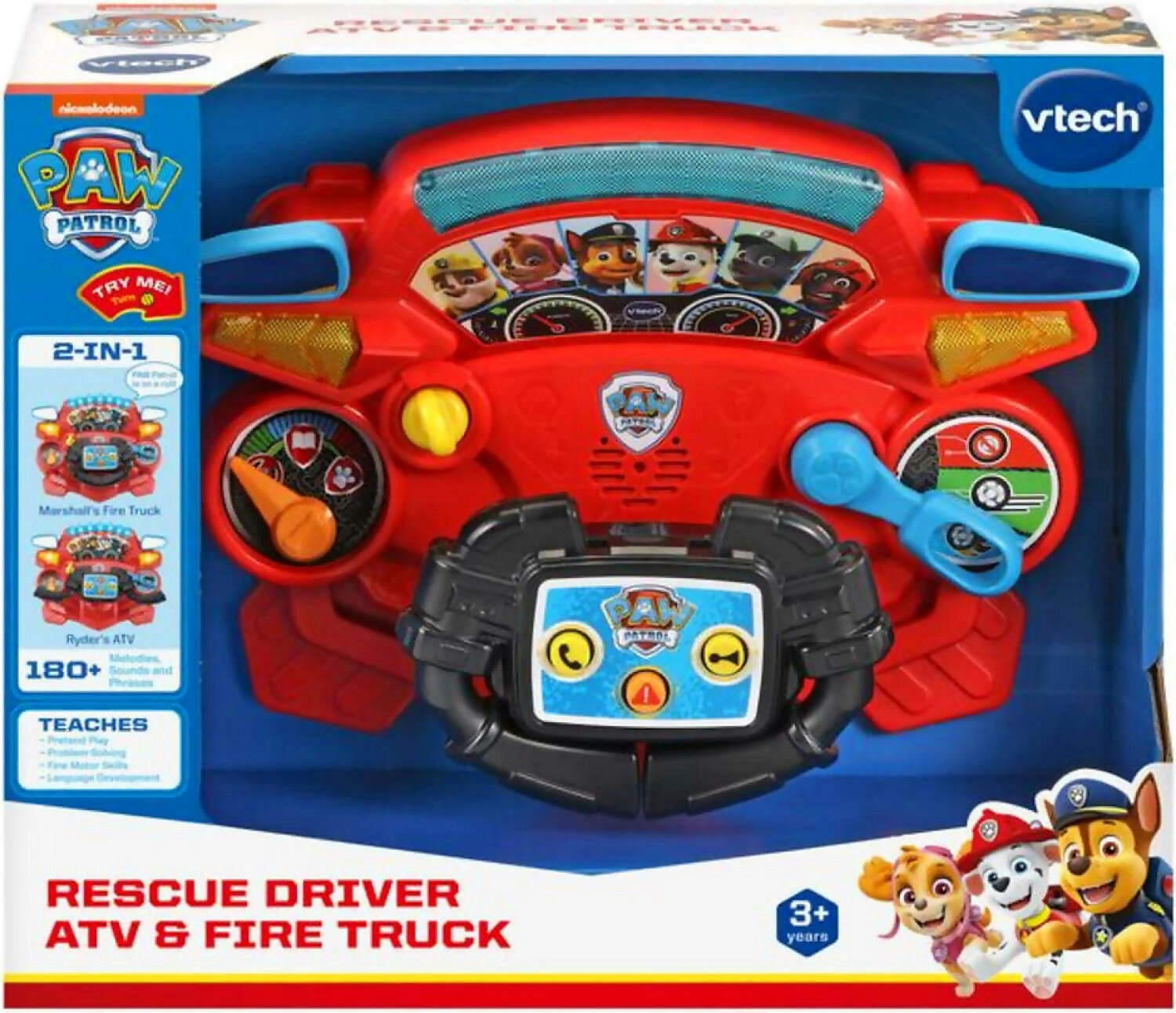 PAW Patrol - Rescue Driver Atv & Fire Truck - Vtech