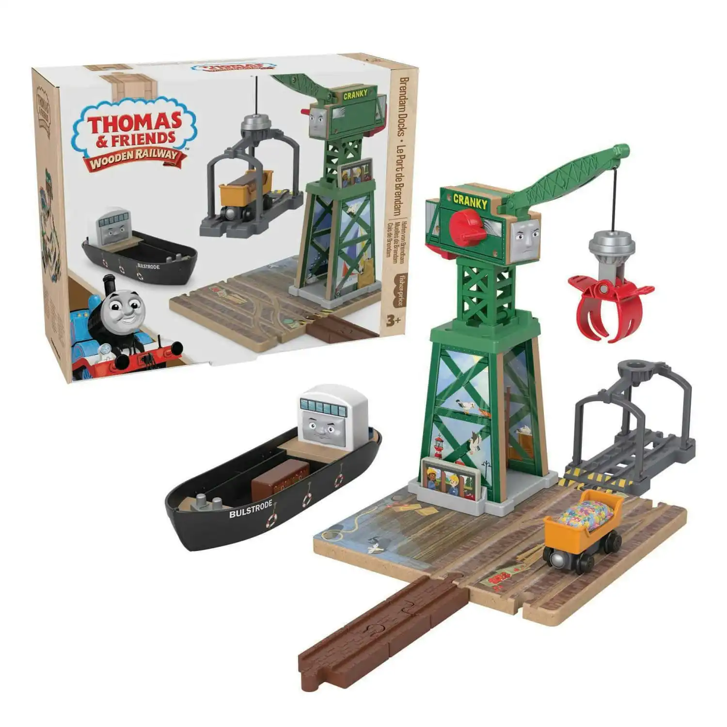 Thomas & Friends Wooden Railway Brendam Docks Playset