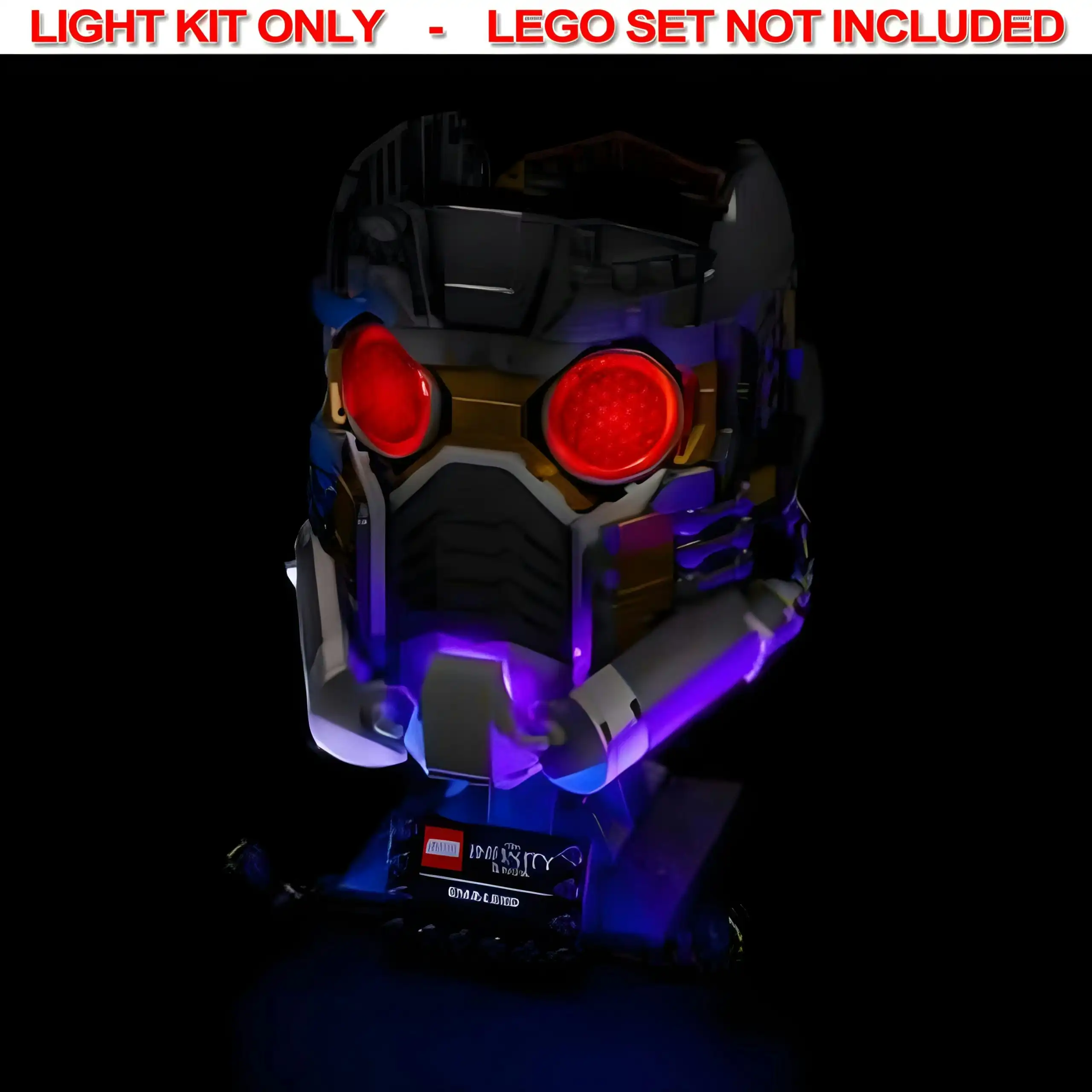 Light My Bricks - Light Kit For LEGO Marvel Star-Lord's Helmet 76251