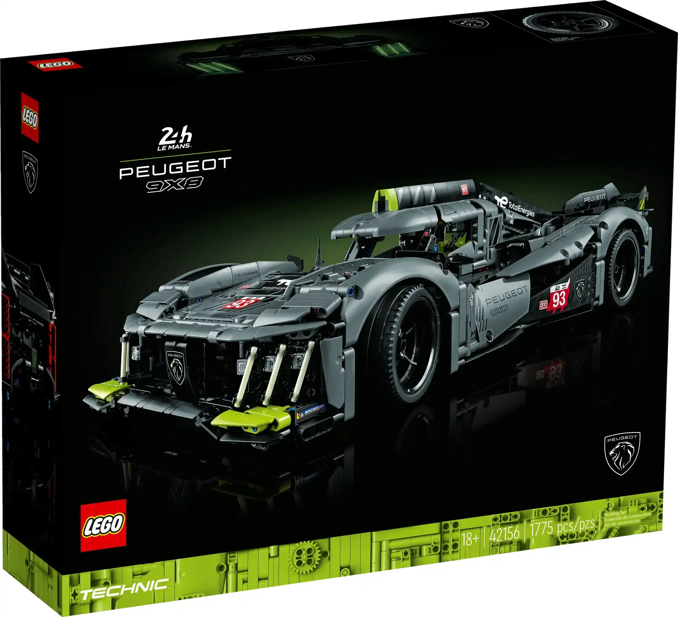 LEGO 42156 PEUGEOT 9X8 24H Le Mans Hybrid Hypercar - Technic