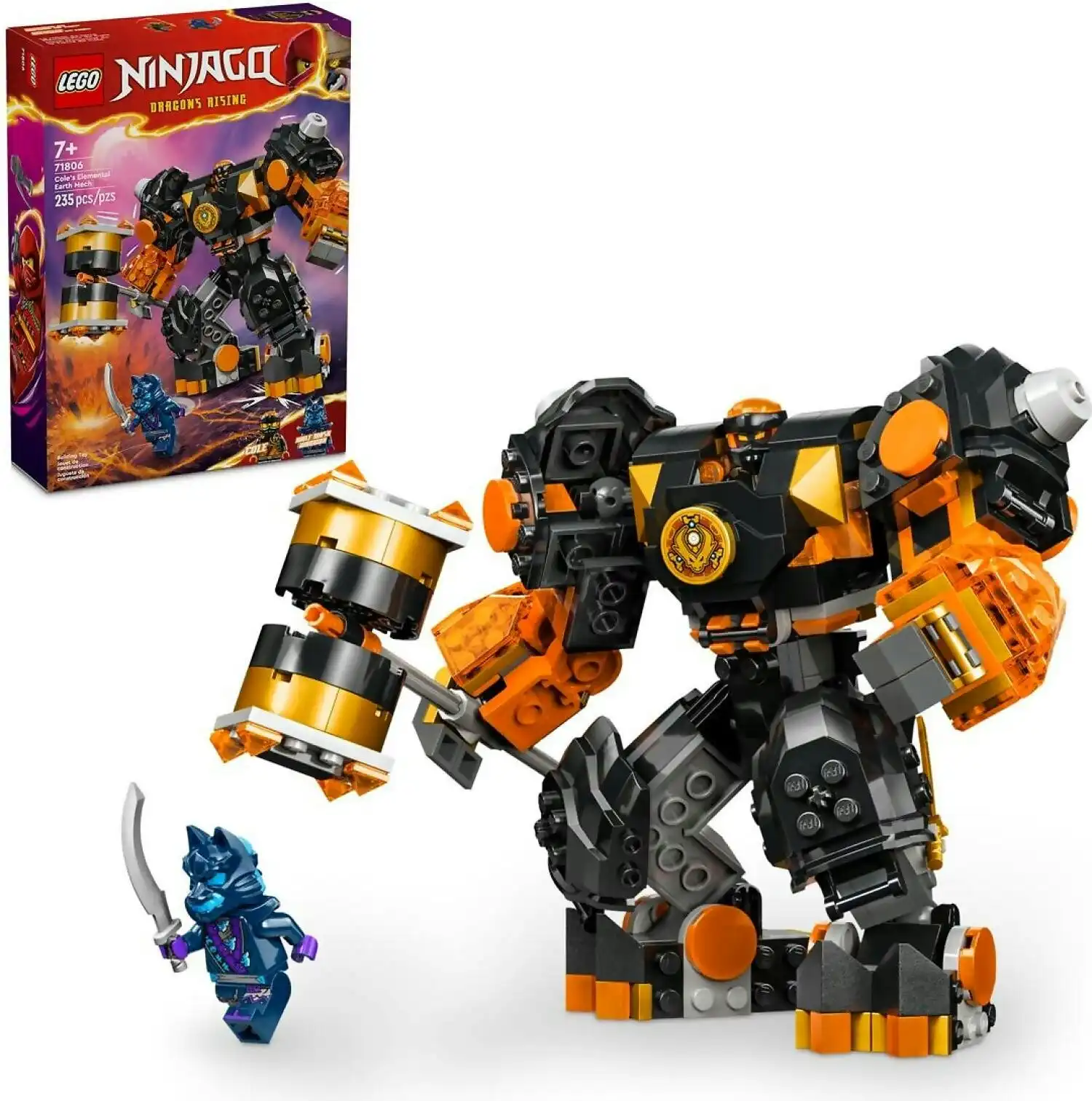 LEGO 71806 Cole's Elemental Earth Mech - Ninjago