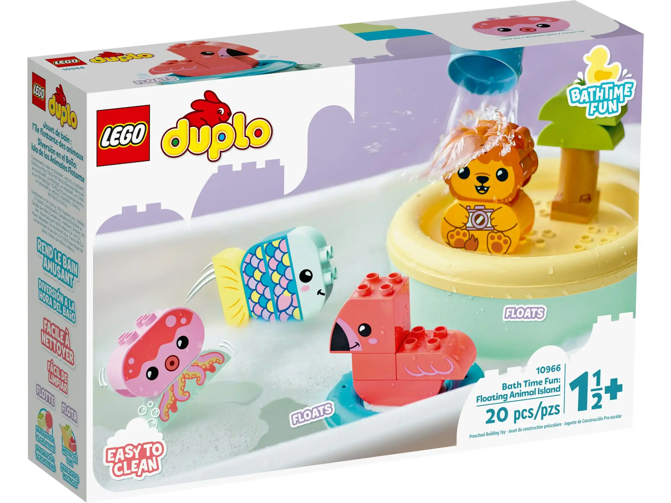 LEGO 10966 Bath Time Fun Floating Animal Island - DUPLO