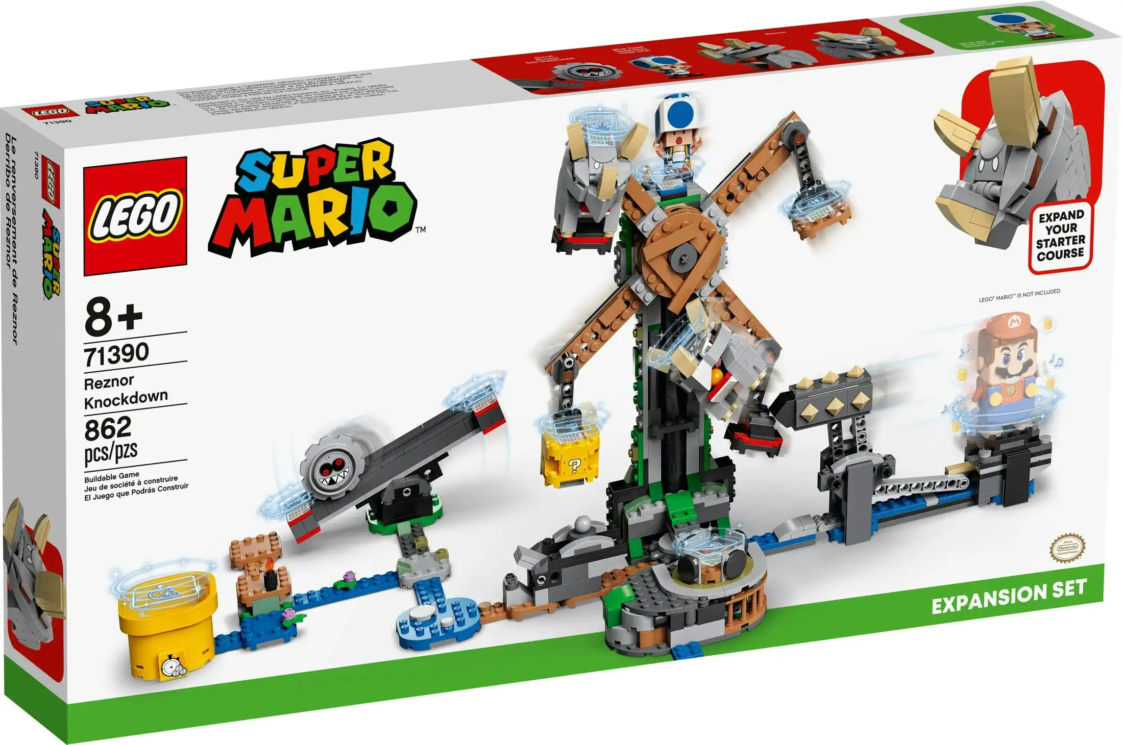 LEGO 71390 Reznor Knockdown Expansion Set - Super Mario