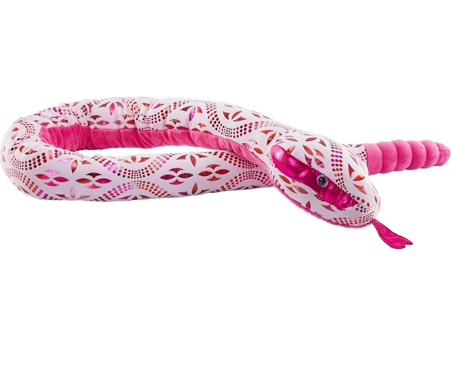 Wild Republic - Plush Snake Foil Pink Blossom 173cm