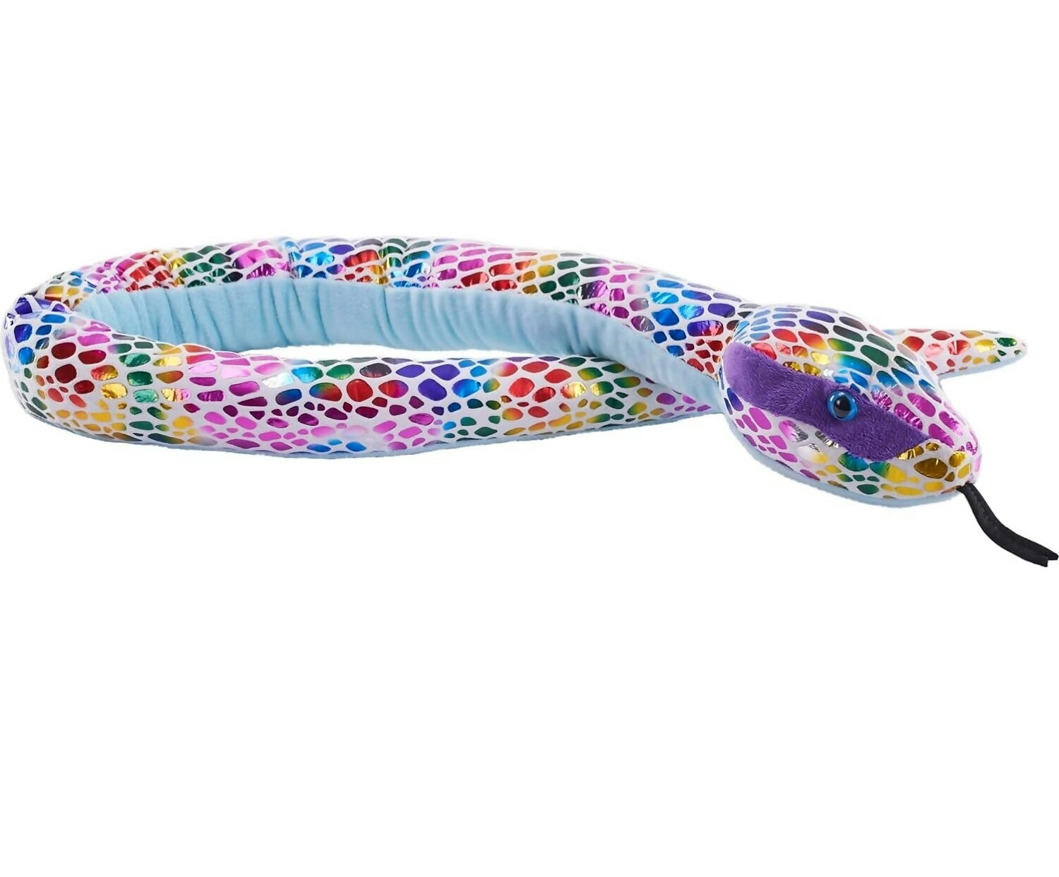 Wild Republic - Plush Foilkins Snake Foil Dotted Rainbow 173cm