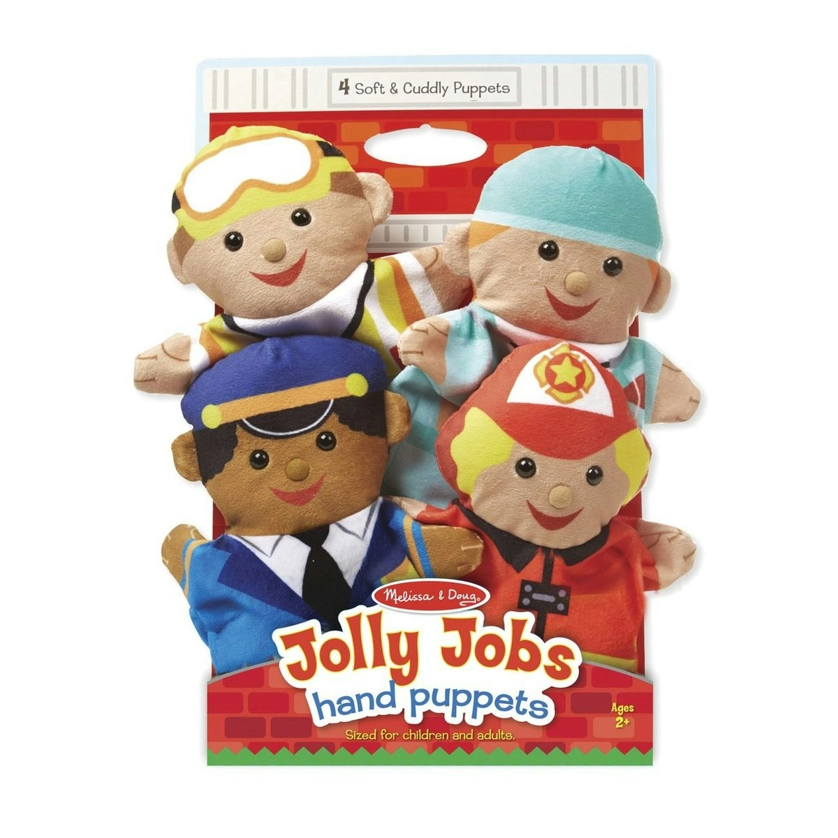 Melissa & Doug - 4 X Hand Puppets Set Jolly Helpers