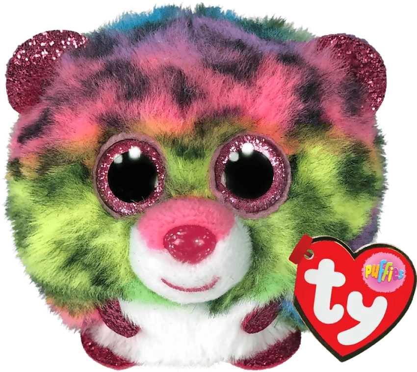 Ty - Beanie Ball Puffies - Dotty Leopard 10cm