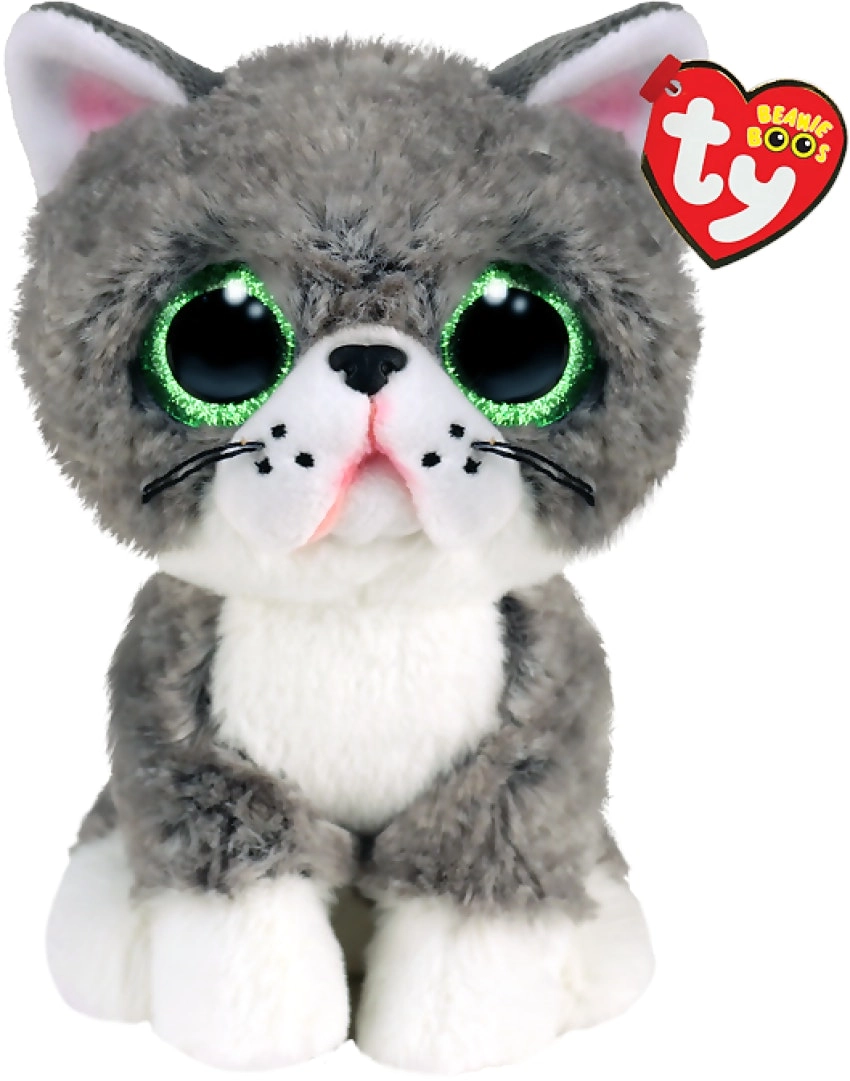 Ty - Beanie Boos - Fergus Grey Cat Small 15cm