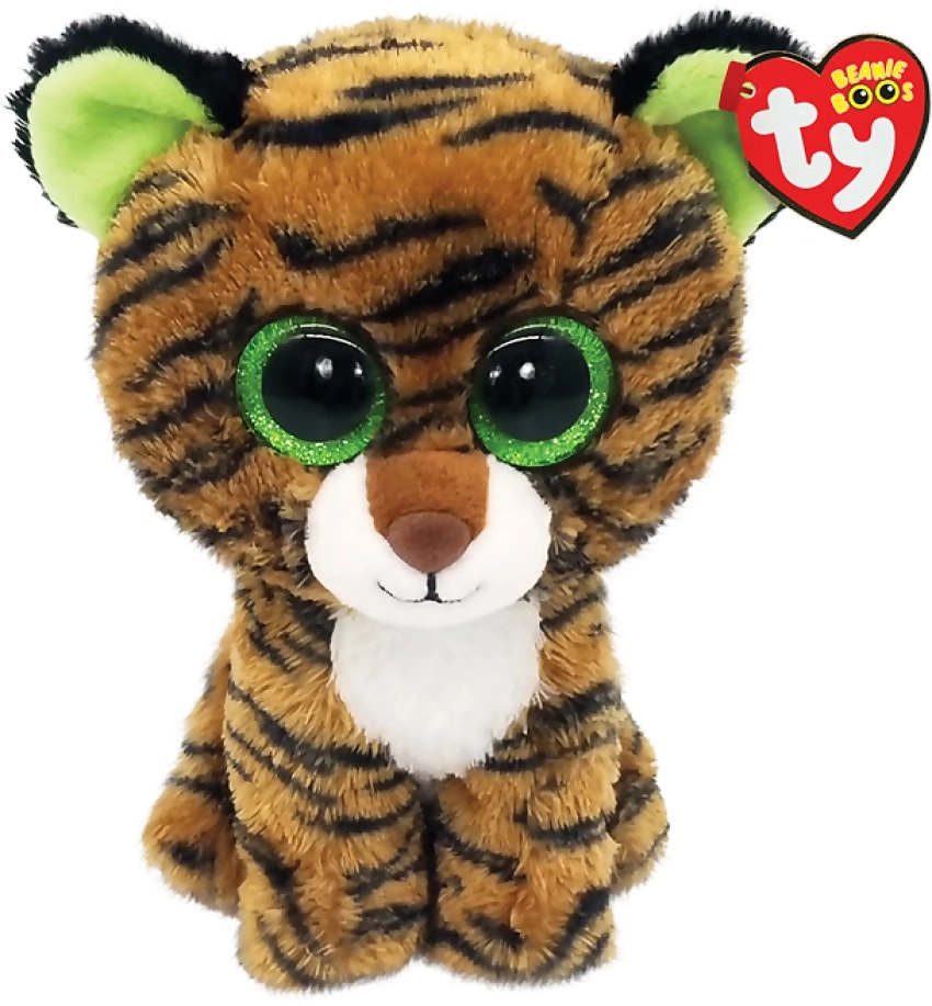 Ty - Beanie Boos - Tiggy Brown Striped Tiger Small 15cm