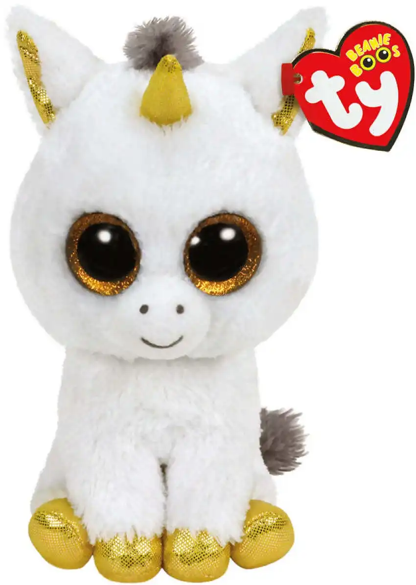 Ty - Beanie Boos - Pegasus The White Unicorn Small 15cm