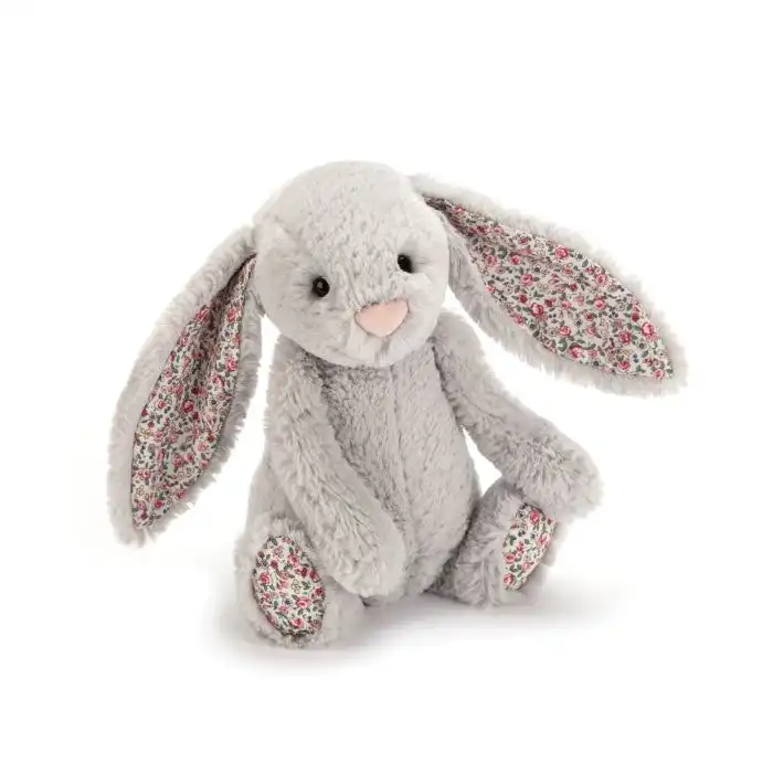 Jellycat Blossom Bashful Silver Bunny Small Silver 18x9x10cm