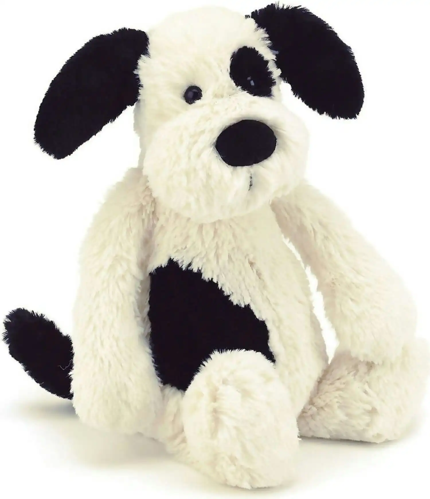 Jellycat - Bashful Black Cream Puppy Small 18x10x9cm