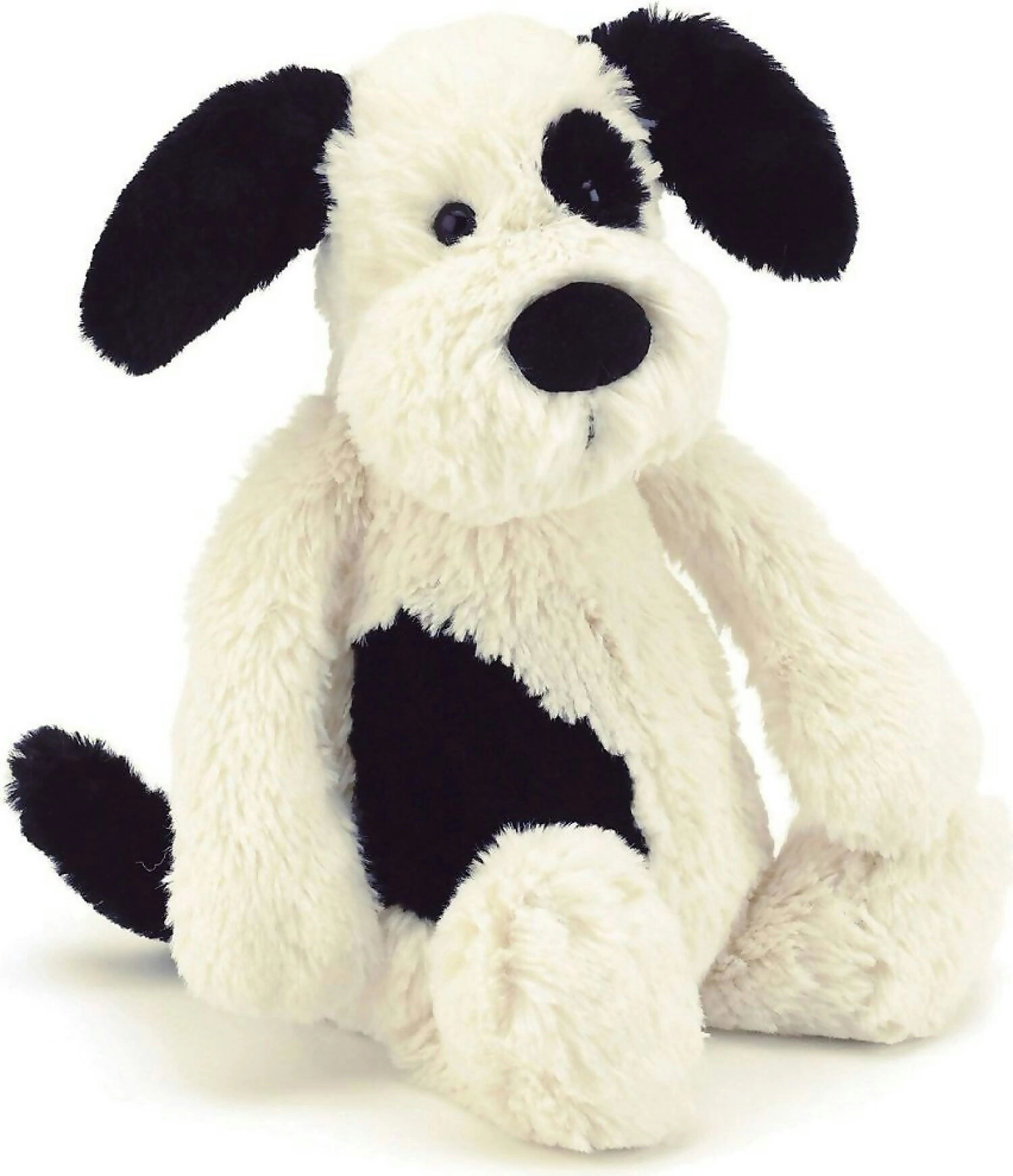 Jellycat - Bashful Black Cream Puppy Small 18x10x9cm