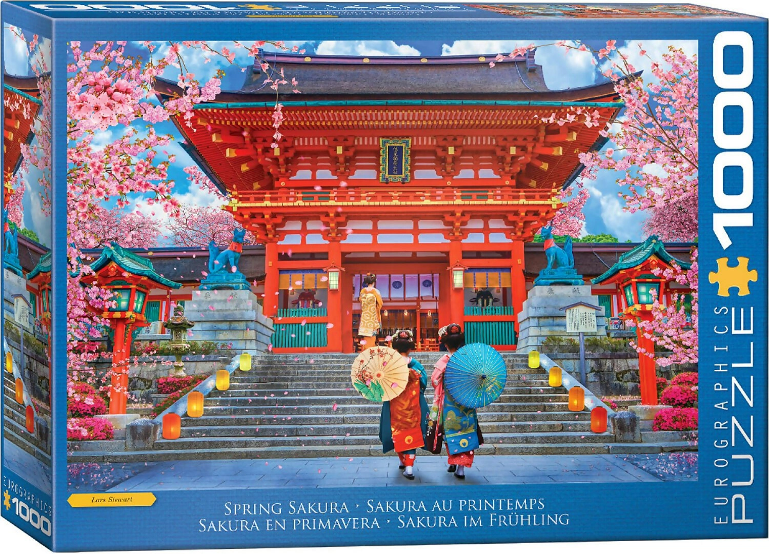 Eurographics - Spring Sakura By Artist Lars Stewart - Jigsaw Puzzle 1000pc