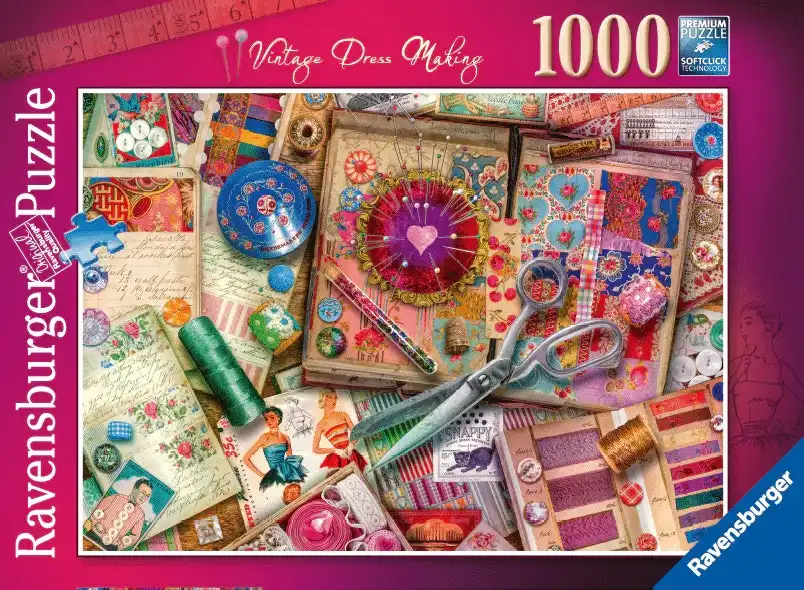 Ravensburger - Vintage Dressmaking Jigsaw Puzzle 1000 Pieces