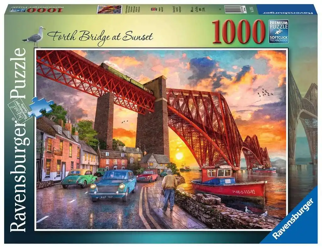 Ravensburger - Forth Bridge At Sunset Jigsaw Puzzle 1000 Pieces