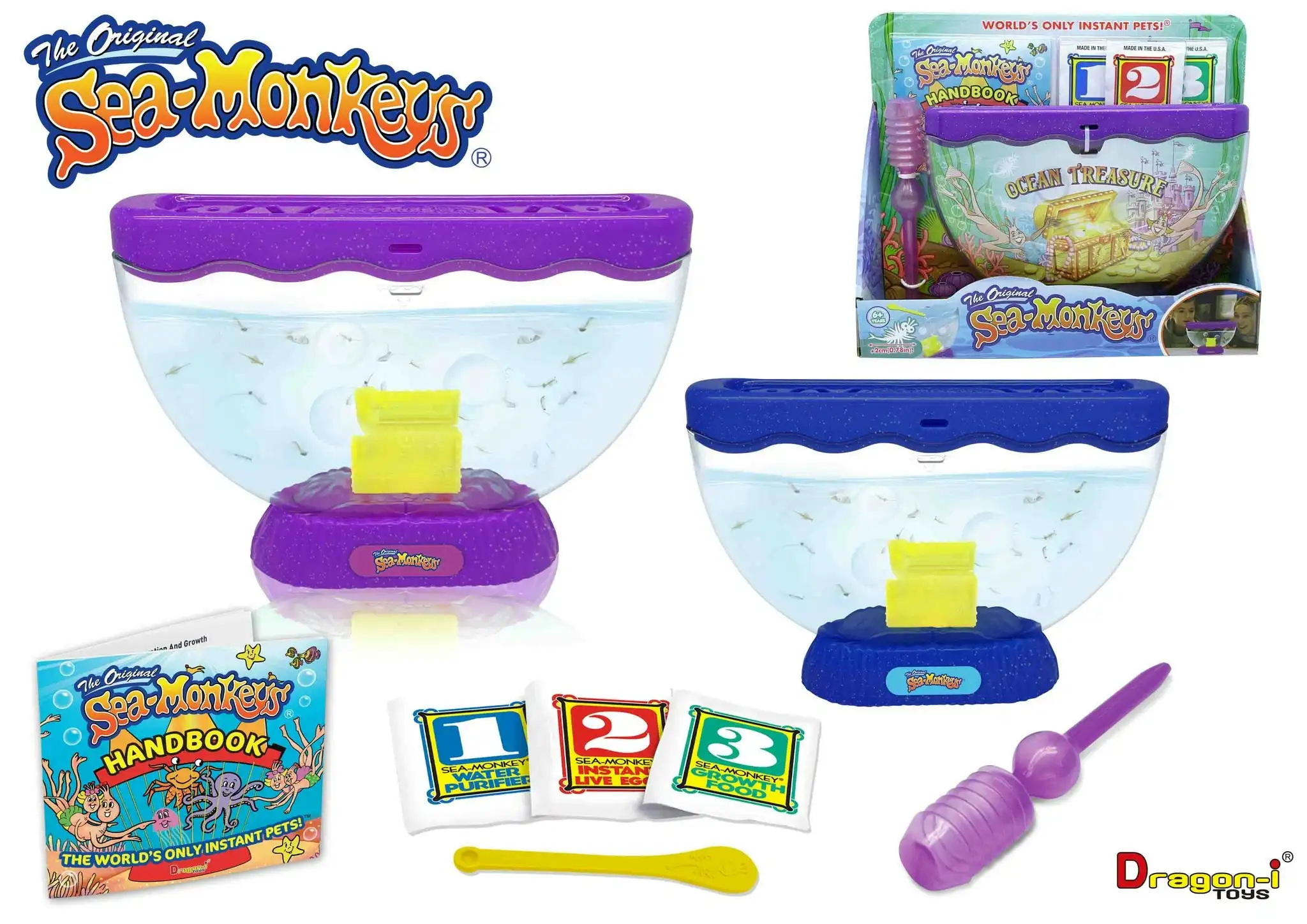 Sea Monkeys - The Original Sea Monkeys - Ocean Treasure Assorted Colours