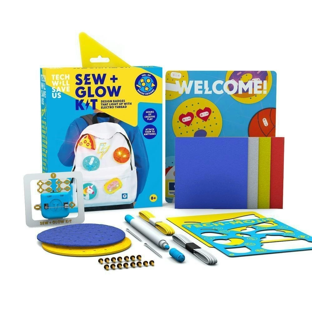 Tech Will Save Us Sew & Glow Science Kit Kids STEM Learning Educational Toy 8y+