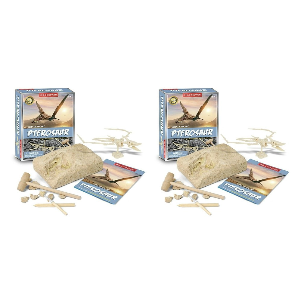 2PK Kaper Kidz Kids/Childrens Dig & Discover Pterosaur Dig/Excavation Kits 6y+