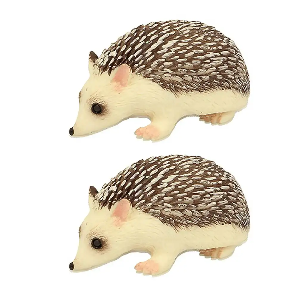 2x Fumfings Novelty Cute Beanie Hedgehog 10cm Animal Stretchy Toys Kids/Children