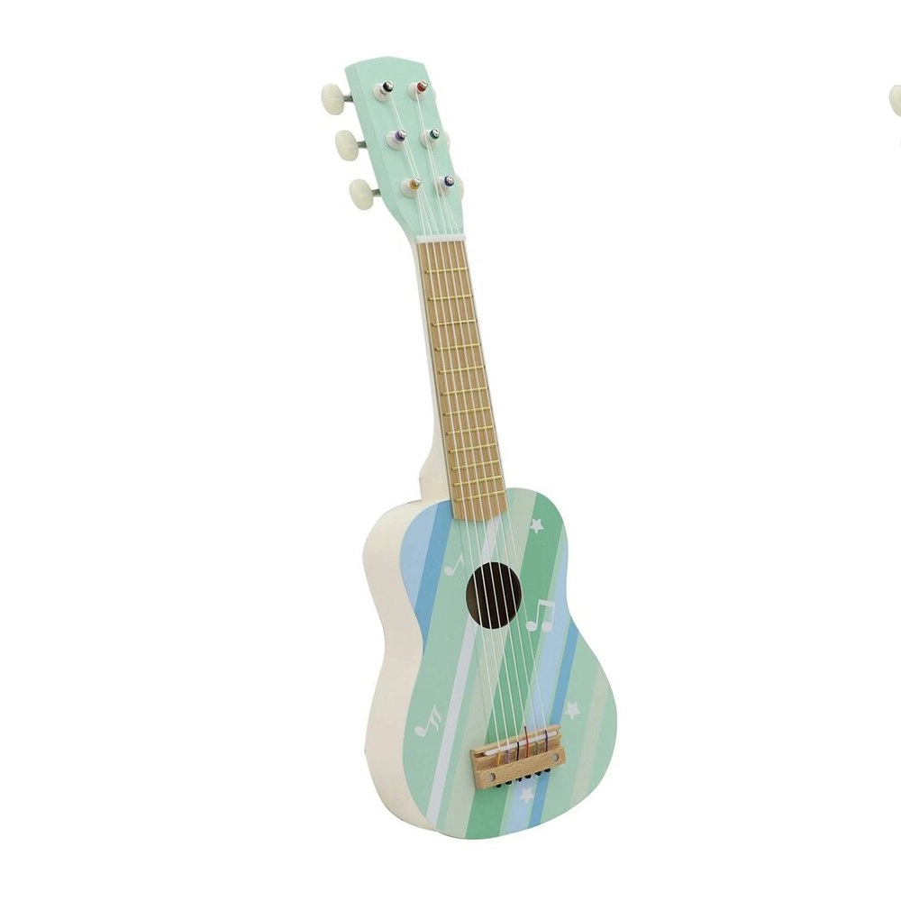 Kaper Kidz Calm & Breezy Wooden Guitar Misty Aqua Children's Play Toy Set 3yrs+