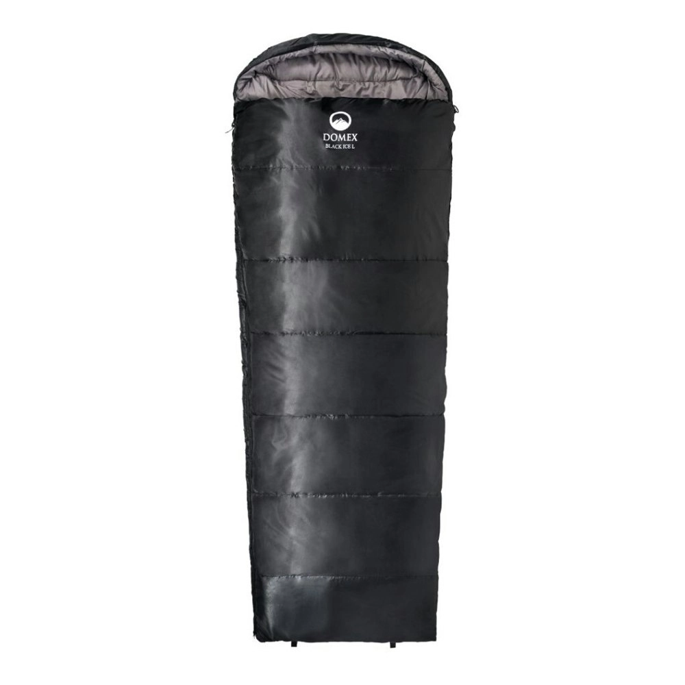 Domex Black Ice Standard -8C Right Side Zipper Synthetic Sleeping Bag Black