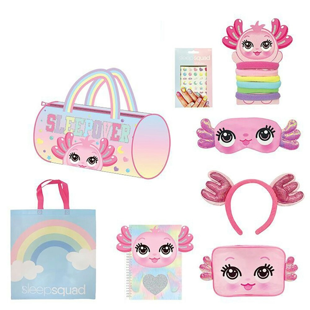 Sleep Squad 23 Kids Showbag Cosmetics/Duffle Bag/Diary Headband/Nail Stickers