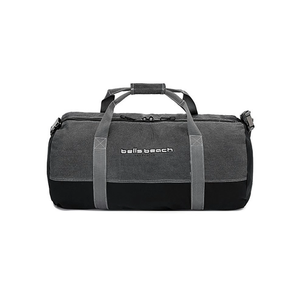 Bells Beach Canvas Barrel/Weekender/Overnight Duffle Bag 75x38x38cm - Black