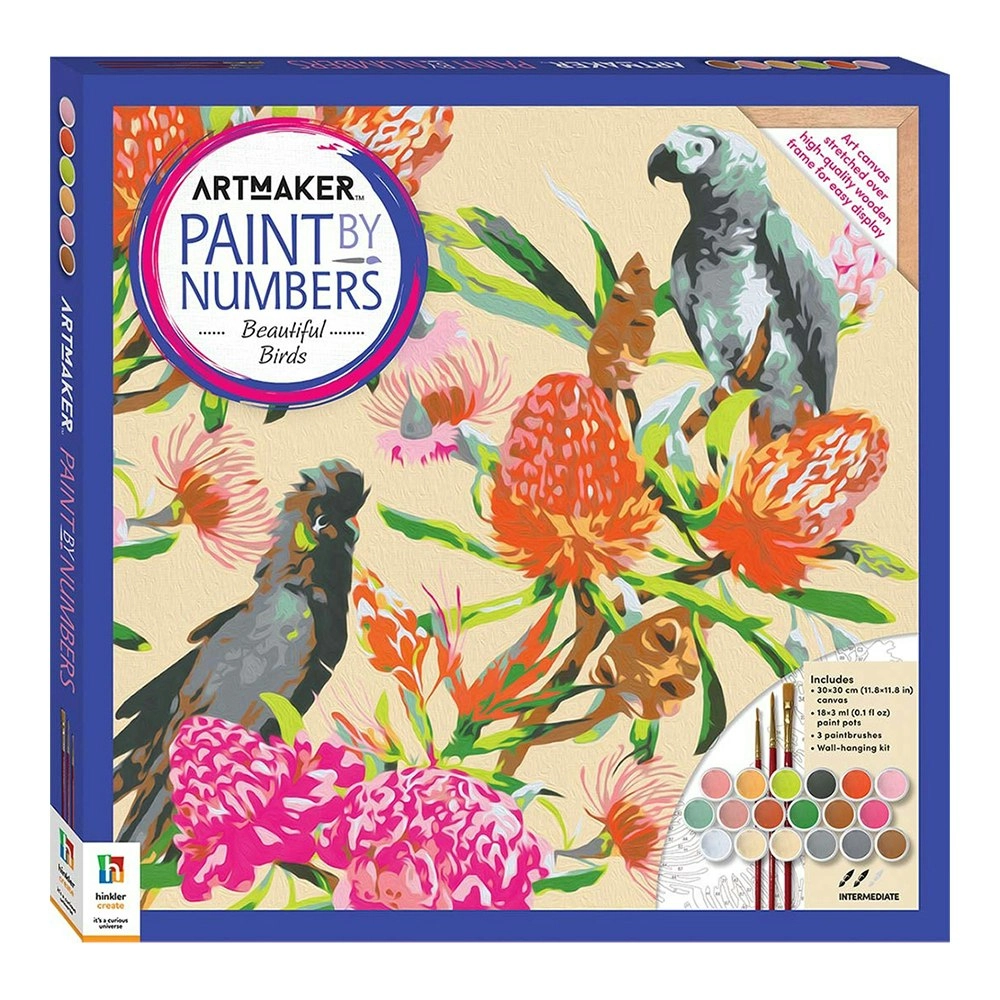 Art Maker Paint by Numbers: Beautiful Birds Painting Set Art/Craft Activity