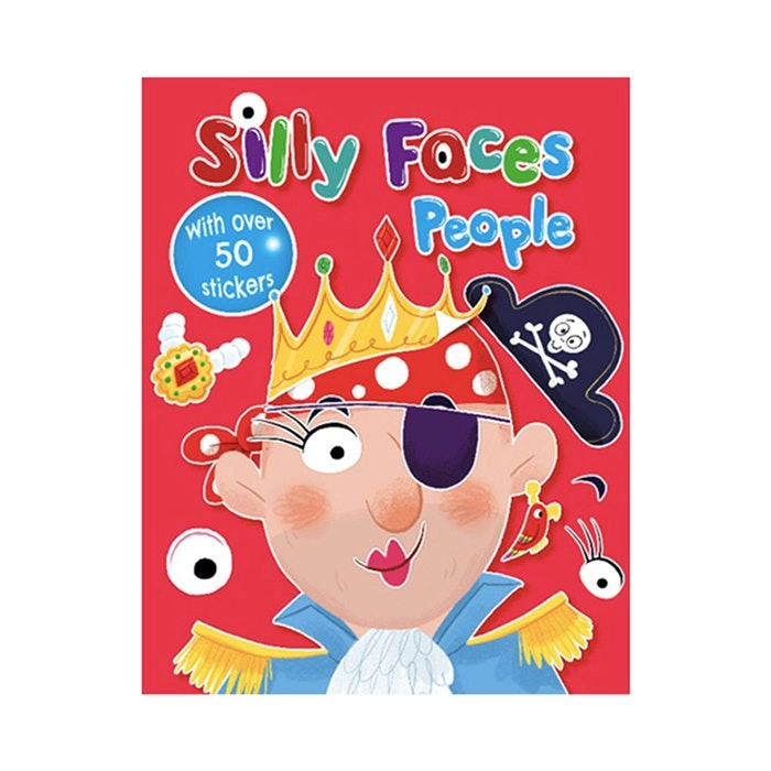 Bookoli Silly Faces People Kids Sticker Activity Book Doodle Fun Art/Craft