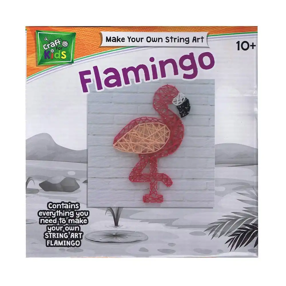 Craft for Kids Make Your Own String Art Flamingo Children Fun Activity Kit 10y+