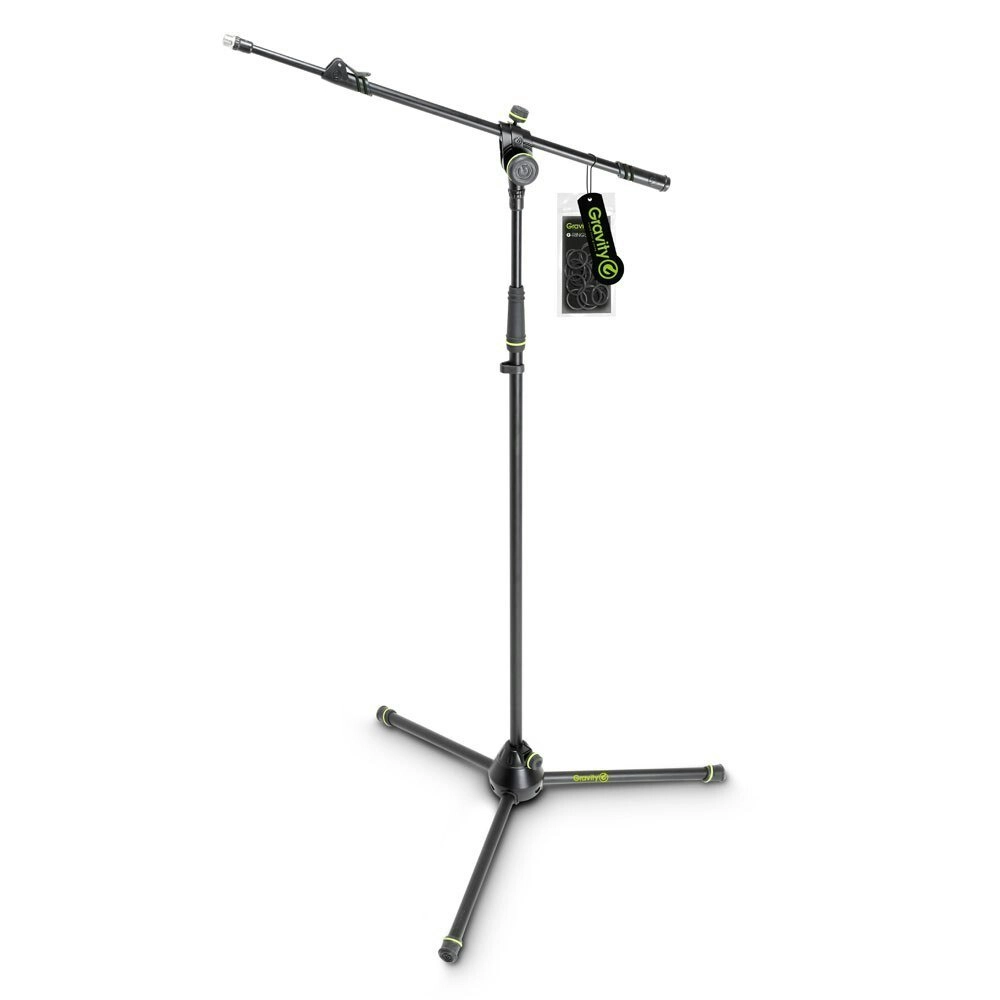 Gravity MS4322B Folding 169cm Stand w/ 2 Point Telescopic Boom For Microphone