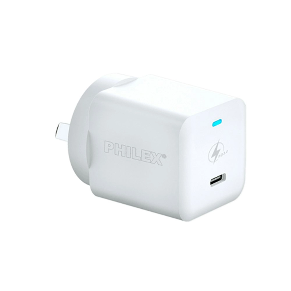 Philex Type C PD 30W AU/NZ Plug Wall Fast Charger Power Adaptor/Brick USB-C