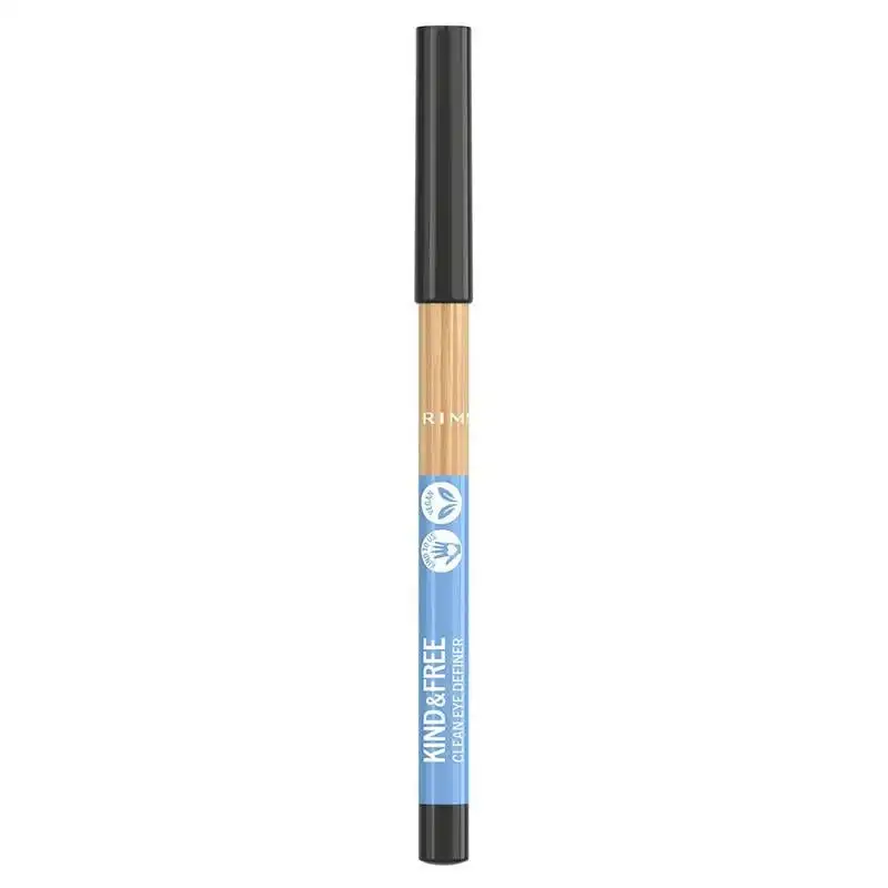 Rimmel London - *kind & Free* - Eye Pencil Clean Eye Definer - 01: Pitch