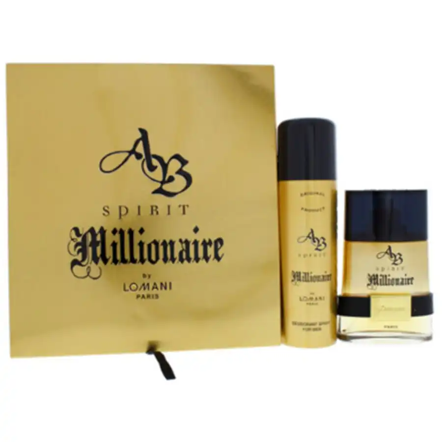 Lomani Ab Spirit Millionaire 2pc Set 100ml Edt + 200ml Deo Spray